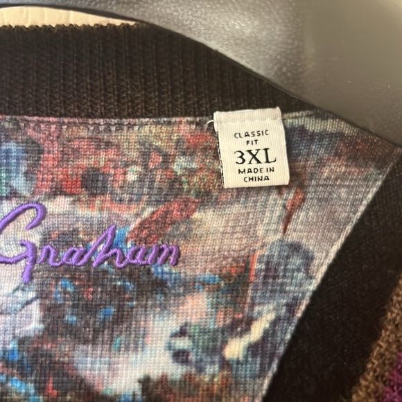 Robert Graham Crew Nexk Sweater Size 3XL - Picture 2 of 5